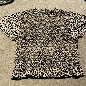 Leopard Print Casual Top